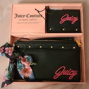 💝 2 Piece Juicy Couture Wristlet and Card Case